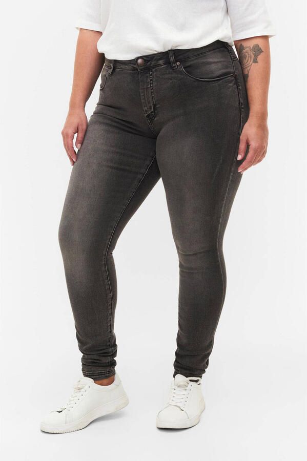 Zizzi Slim fit jeans ZI-AMY LONG elastische katoen-stretch