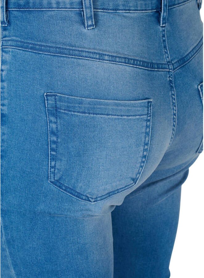 Zizzi high waist slim fit jeans EMILY light blue denim