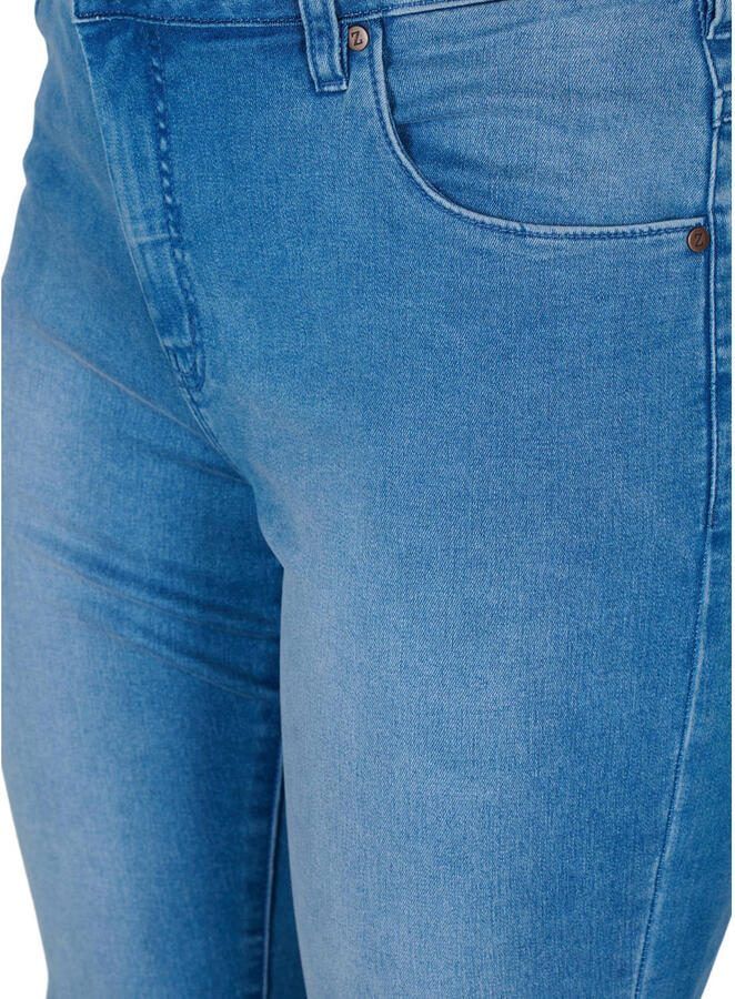 Zizzi high waist slim fit jeans EMILY light blue denim - Foto 2