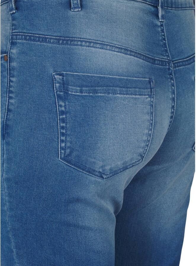 Zizzi high waist slim fit jeans EMILY light blue denim - Foto 2
