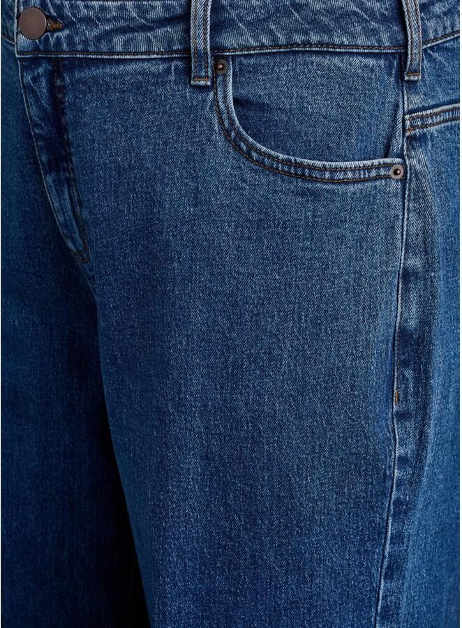Zizzi high wide leg jeans Plus Size donkerblauw - Foto 2