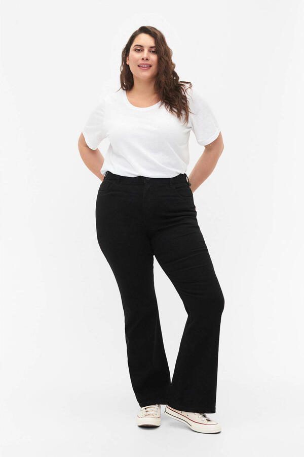 Zizzi high waist bootcut jeans black denim - Foto 3
