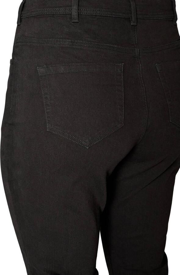 Zizzi high waist bootcut jeans black denim - Foto 3