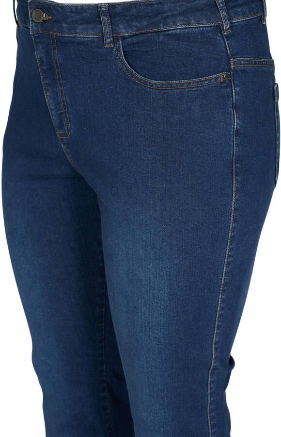 Zizzi high waist bootcut jeans dark blue denim