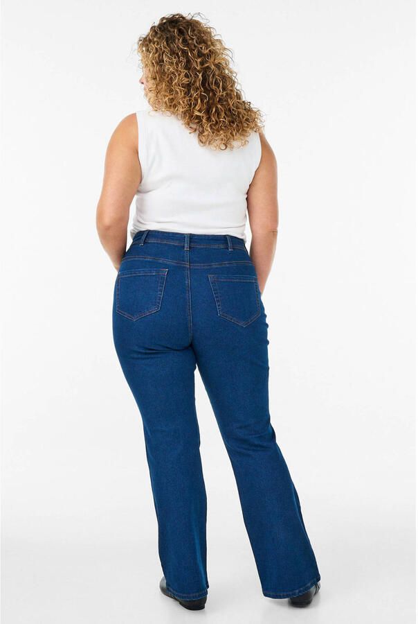 Zizzi high waist bootcut jeans dark blue denim - Foto 2