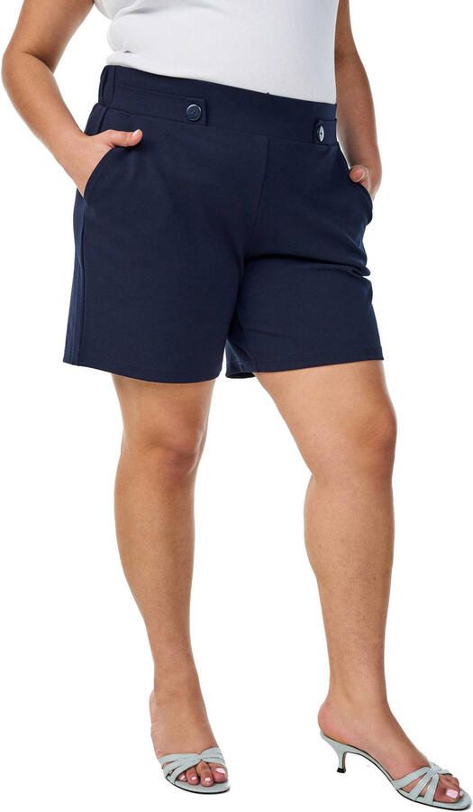 Zizzi high waist casual short donkerblauw - Foto 3