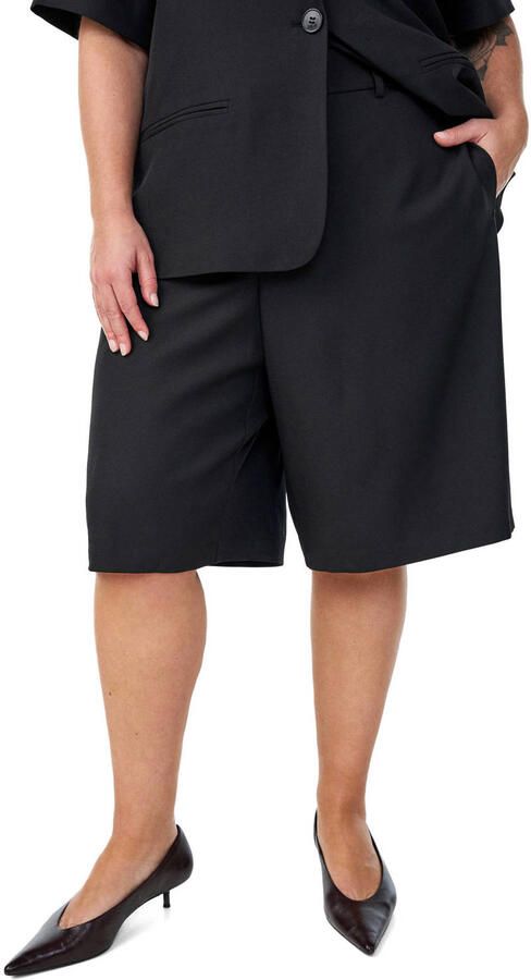 Zizzi high waist casual short zwart - Foto 3