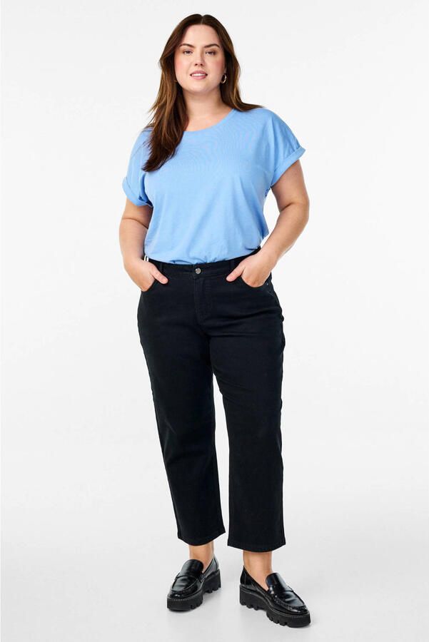 Zizzi high waist straight leg jeans zwart - Foto 3