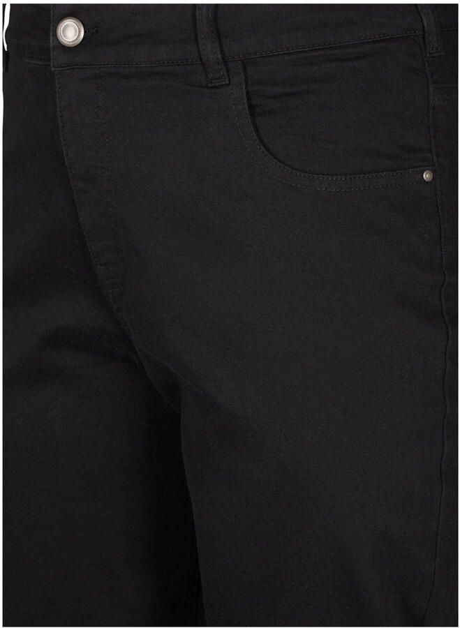 Zizzi high waist straight leg jeans zwart - Foto 2