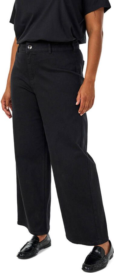 Zizzi high waist wide leg jeans black denim - Foto 3