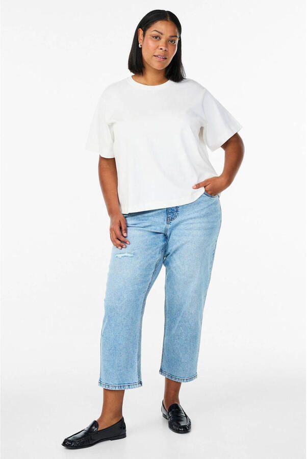 Zizzi jeans regular waist light blue denim - Foto 2