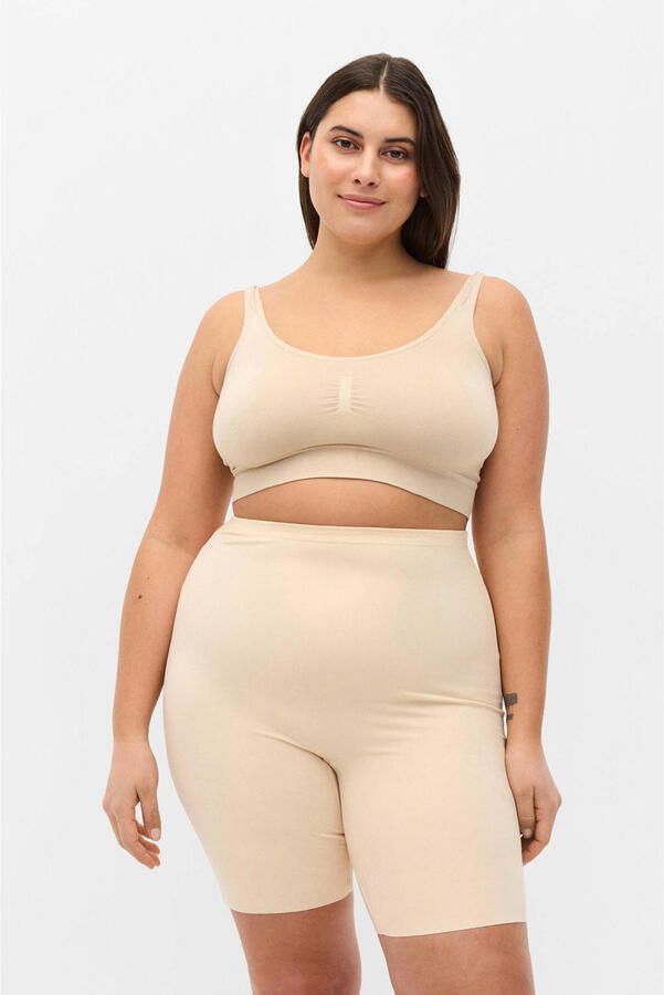 Zizzi licht corrigerende short lichtbeige
