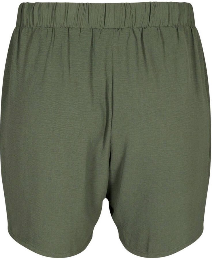Zizzi loose fit short olijfgroen