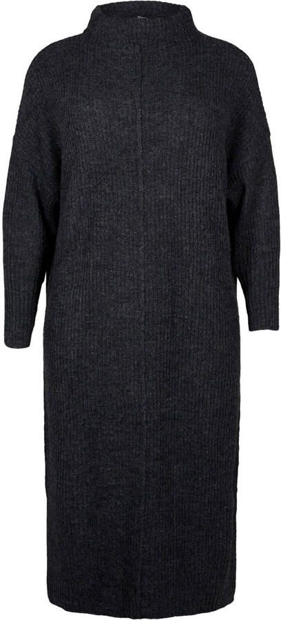 Zizzi maxi jurk antraciet - Foto 3