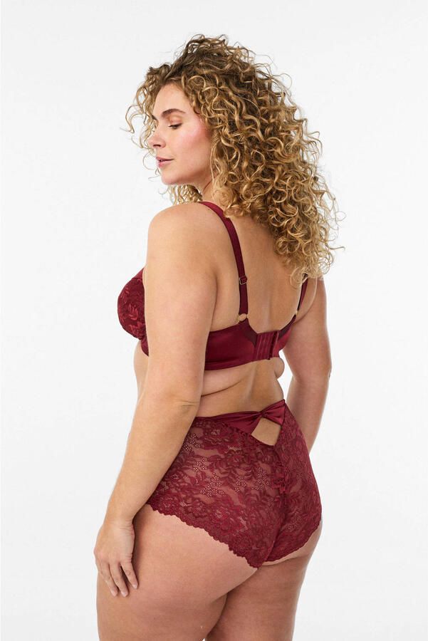 Zizzi maxislip Plus Size donkerrood - Foto 3