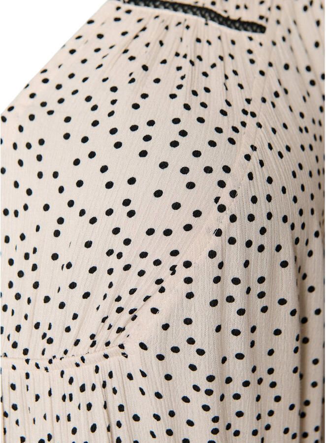 Zizzi midi jurk met stippen ecru - Foto 2