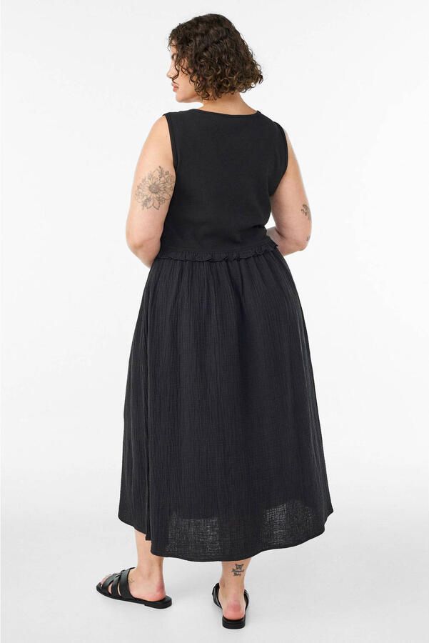 Zizzi midi jurk zwart - Foto 3