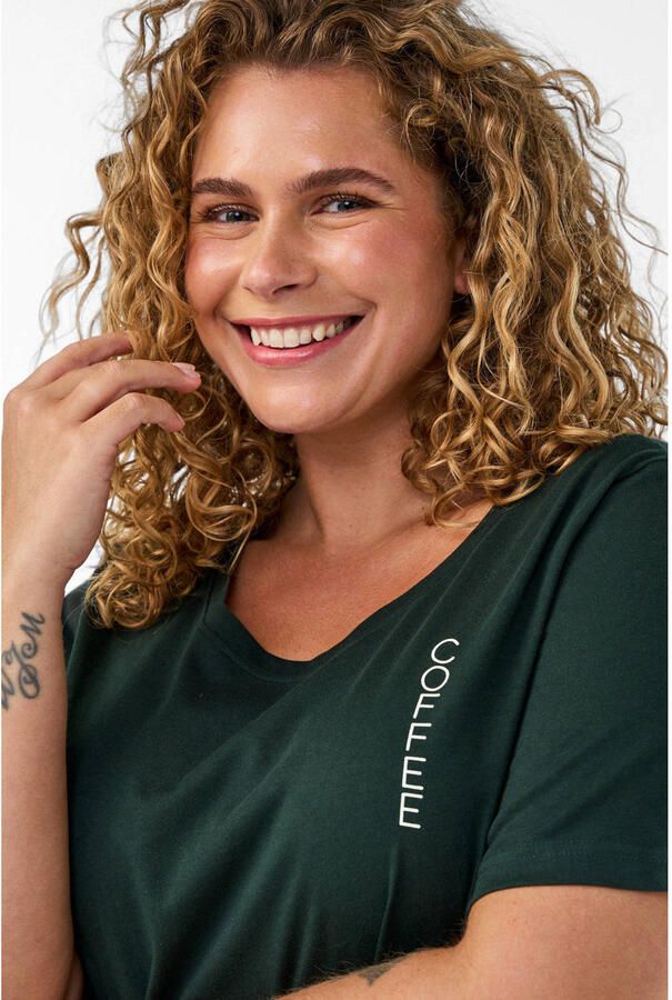 Zizzi nachthemd Plus Size donkergroen - Foto 2