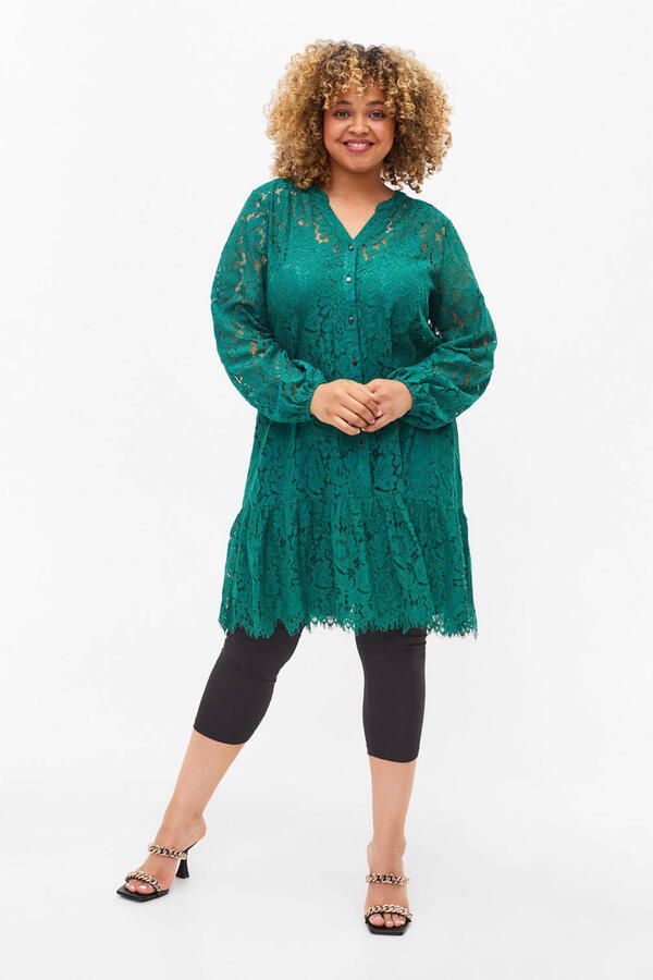 Zizzi Plus Size 3 4 legging zwart - Foto 2