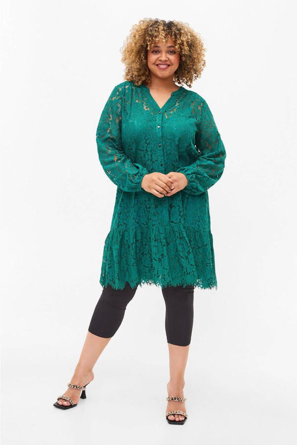 Zizzi Plus Size 3 4 legging zwart
