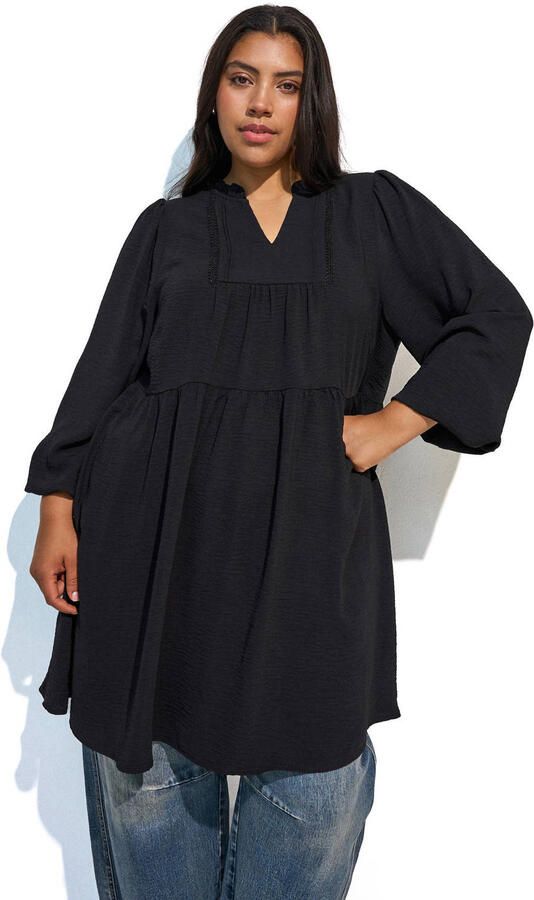 Zizzi Plus Size A-lijn jurk zwart - Foto 3