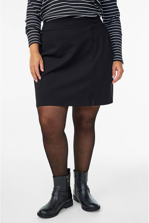 Zizzi Plus Size A-lijn rok zwart