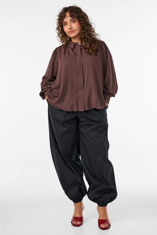 Zizzi Plus Size blouse bruin - Foto 3