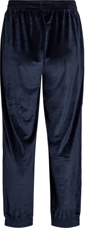 Zizzi Plus Size fluwelen loungebroek donkerblauw - Foto 2