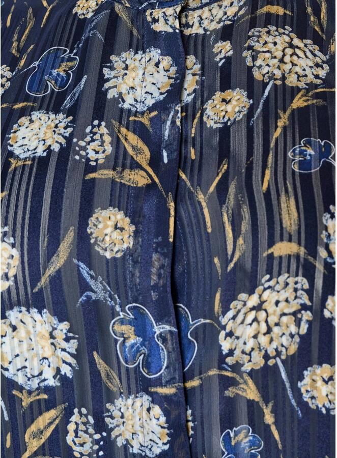Zizzi Plus Size gebloemde blouse blauw - Foto 3