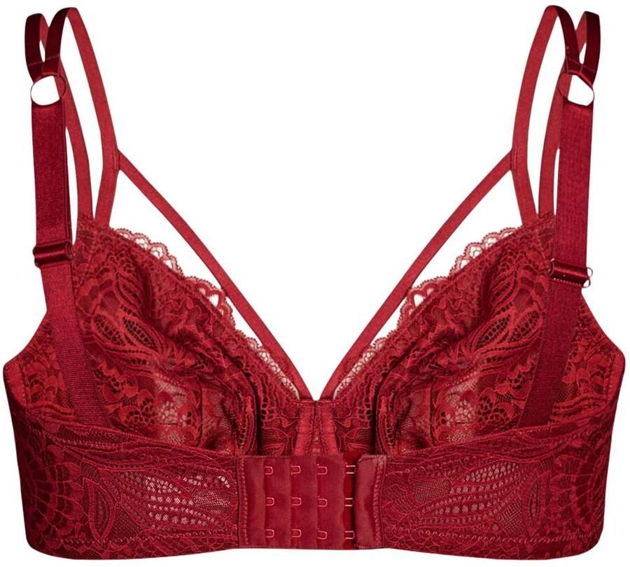 Zizzi Plus Size niet-voorgevormde beugel-bh rood - Foto 2