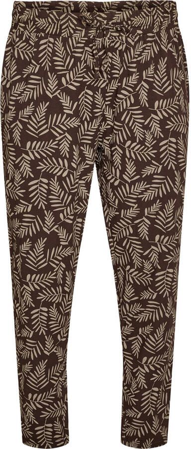 Zizzi Plus Size pyjamabroek bruin