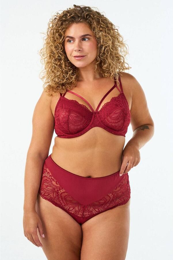 Zizzi Plus Size string rood
