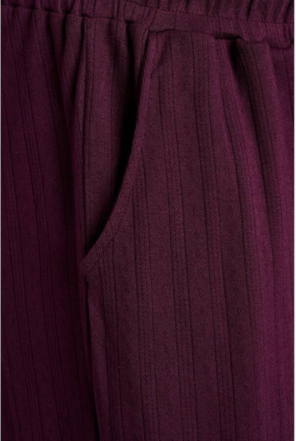 Zizzi pyjamabroek Plus Size donkerpaars - Foto 2