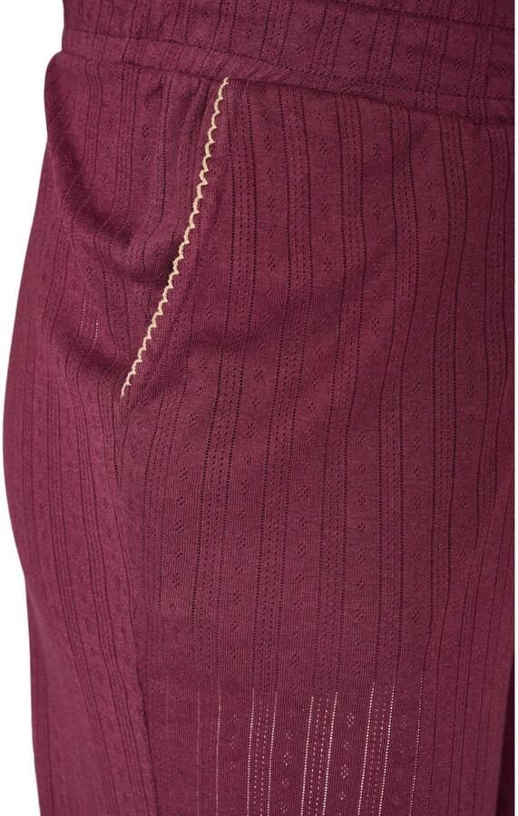 Zizzi pyjamabroek Plus Size donkerpaars - Foto 2