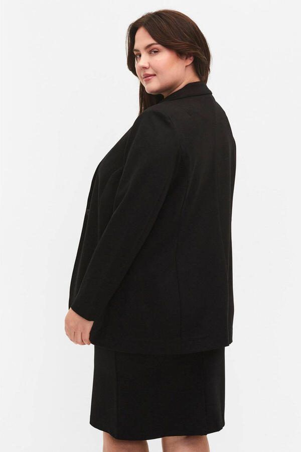 Zizzi rechtvallende blazer JMADDIE zwart - Foto 3