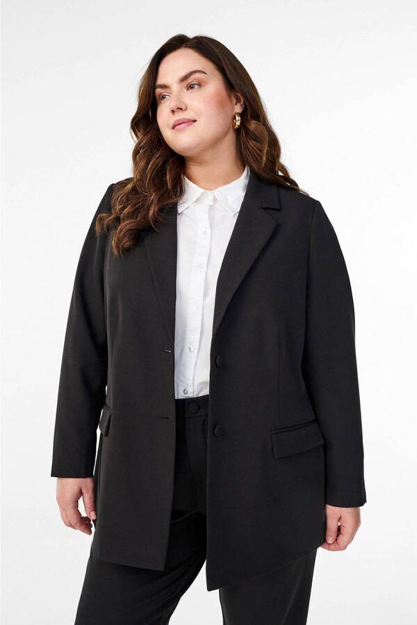 Zizzi regular blazer zwart - Foto 2