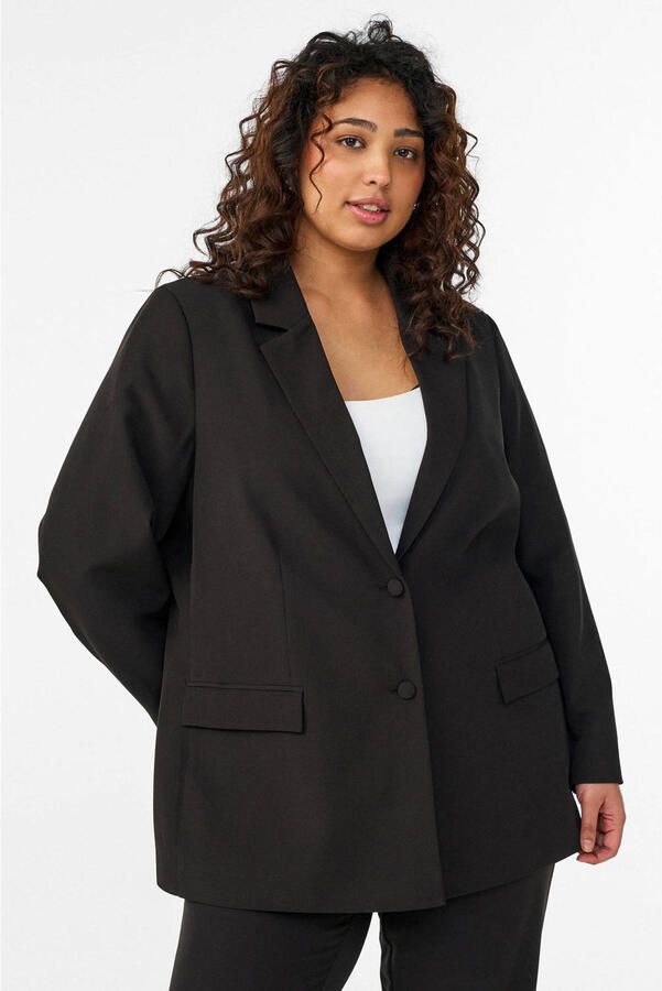Zizzi regular blazer zwart - Foto 2