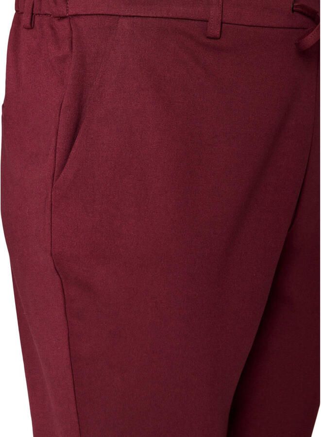 Zizzi regular fit casual broek Plus Size aubergine - Foto 2