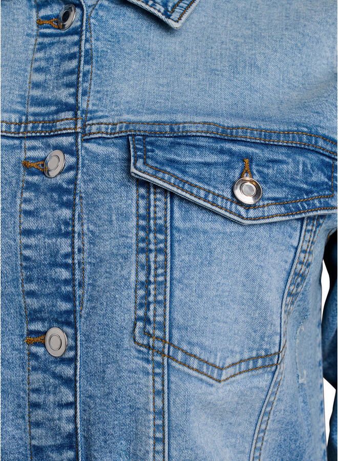 Zizzi spijkerjas light blue denim - Foto 3