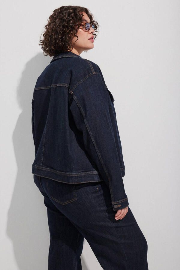 Zizzi spijkerjas Plus Size donkerblauw - Foto 2