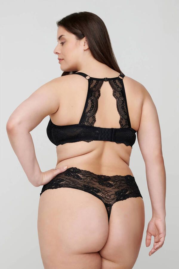 Zizzi string LAZALEA (set van 2) zwart