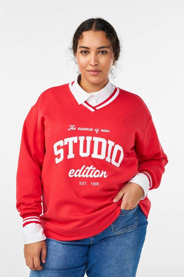 Zizzi sweater rood