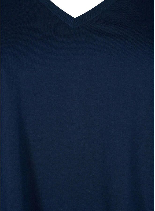 Zizzi T-shirt donkerblauw - Foto 2