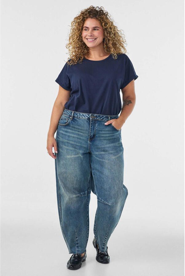 Zizzi T-shirt donkerblauw - Foto 2
