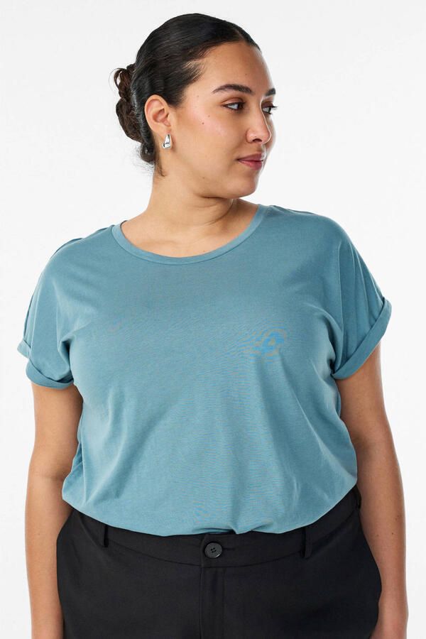 Zizzi T-shirt grijsblauw - Foto 3