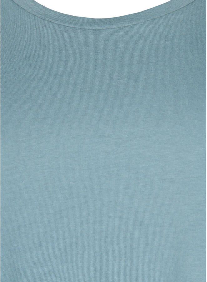 Zizzi T-shirt grijsblauw - Foto 3