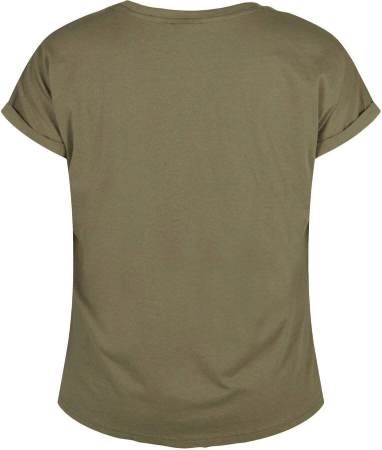 Zizzi T-shirt kaki - Foto 2