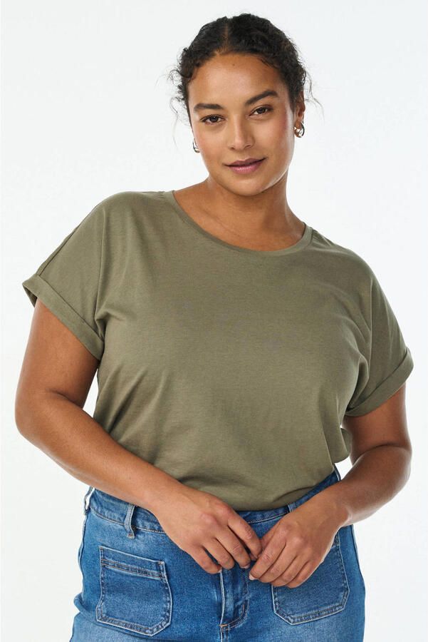 Zizzi T-shirt kaki - Foto 3