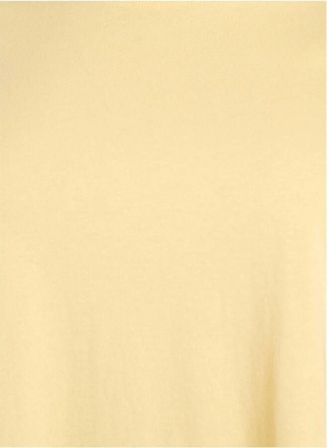 Zizzi T-shirt lichtgeel - Foto 3