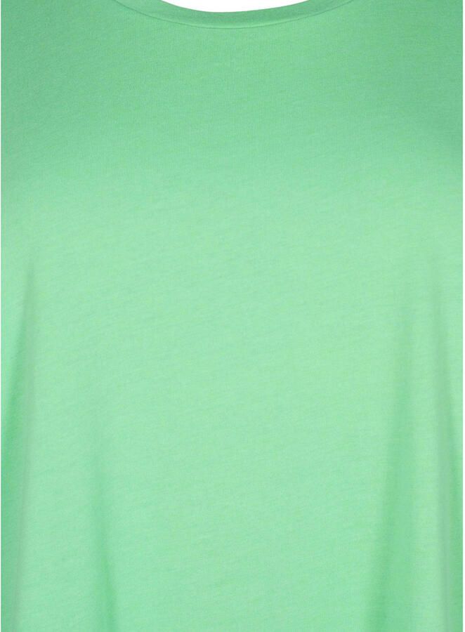 Zizzi T-shirt lichtgroen - Foto 3